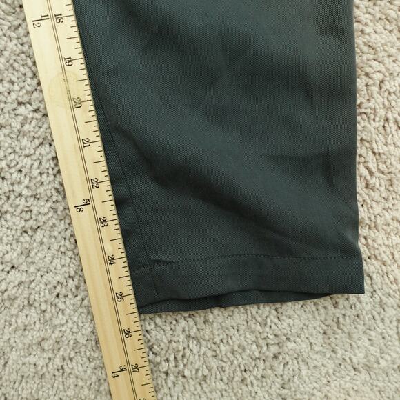 Banana Republic Womens Ankle Pants Tapered Leg Mid Rise Belted Waist Gray Size M - Picture 6 of 6